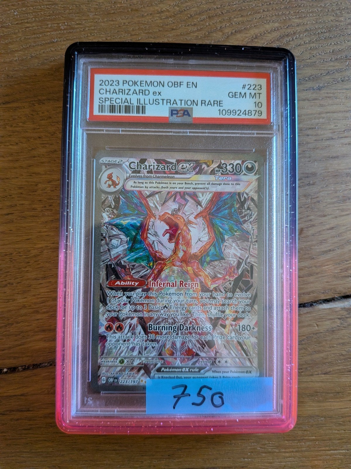 Charizard ex Special Illustration Rare PSA 10 #223, Ophalen of Verzenden, Nieuw, Losse kaart