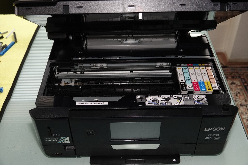 Printer Epson XP-760 6 kleuren foto printer met inkt optie, Computers en Software, Ophalen, Gebruikt, Fotoprinter, PictBridge