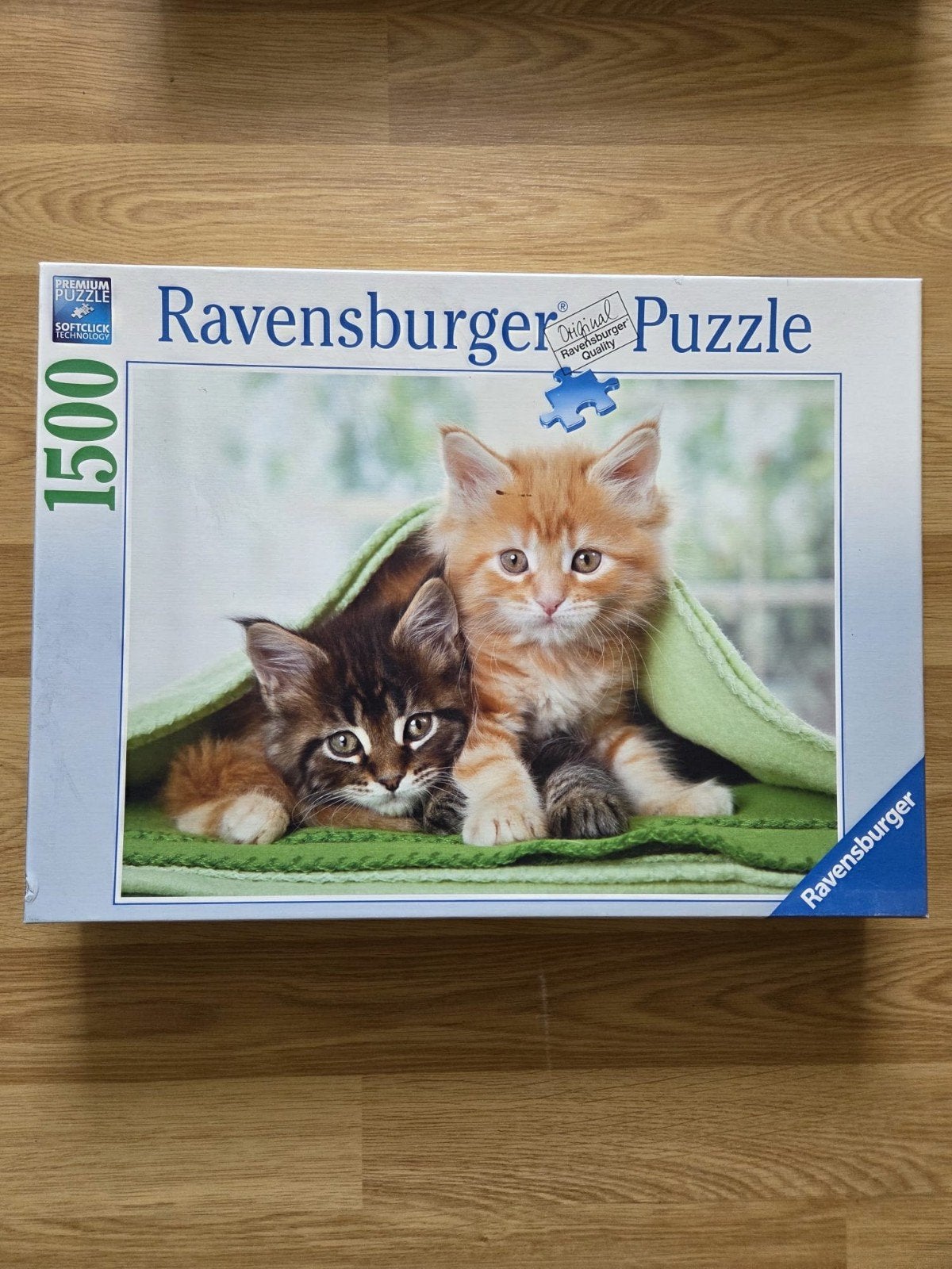 Ravensburger Legpuzzel 1500 stukjes - Kittens, Hobby en Vrije tijd, Ophalen of Verzenden, 500 t/m 1500 stukjes, Zo goed als nieuw