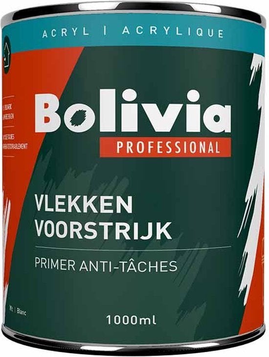 Bolivia vlekken voorstrijk acryl - 1L, ., Wit, Nieuw, Ophalen of Verzenden