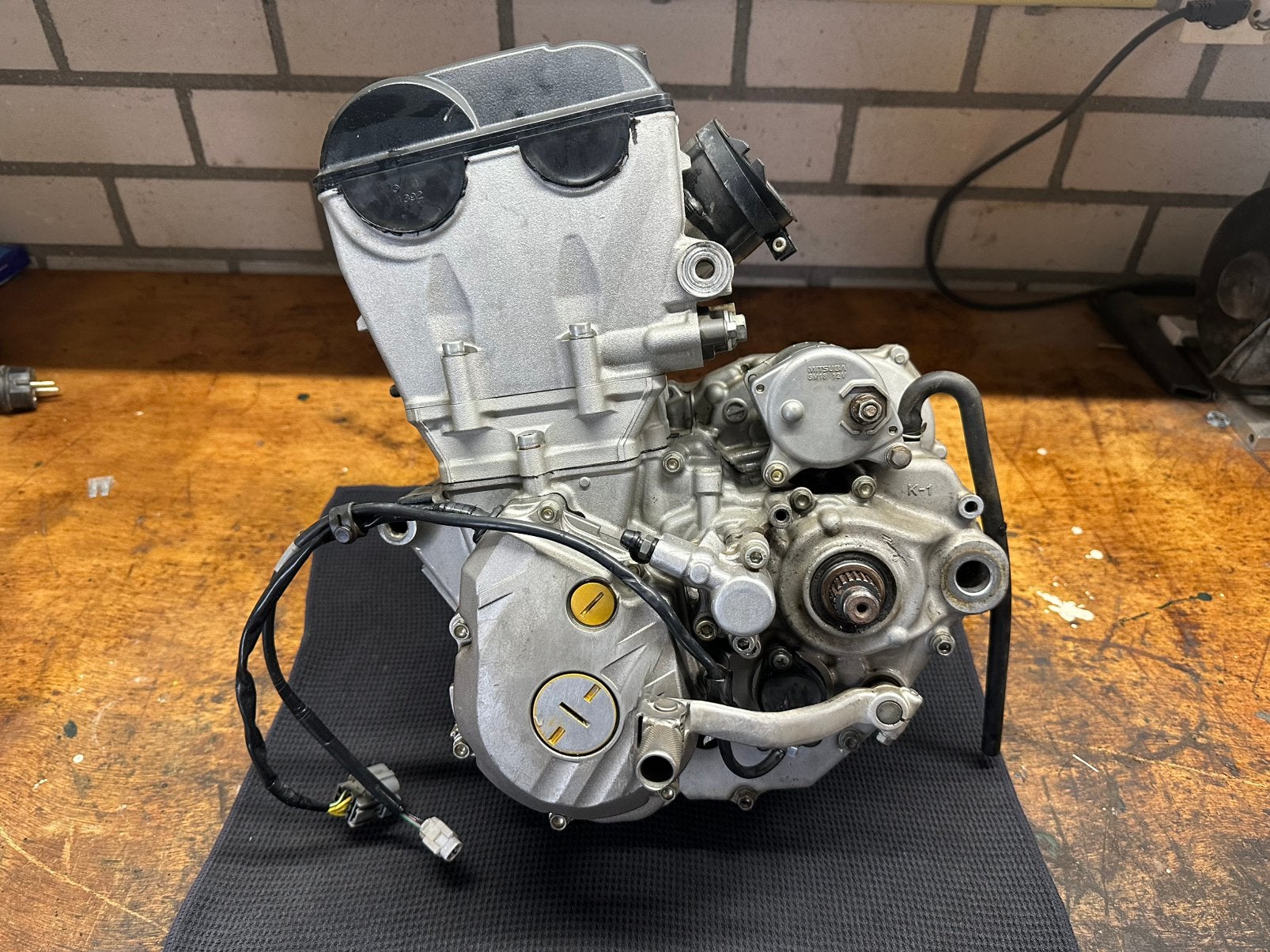Motorblok kawasaki kxf 250 (2021)+gaskleppenhuis+kabelboom, Motoren, Ophalen of Verzenden
