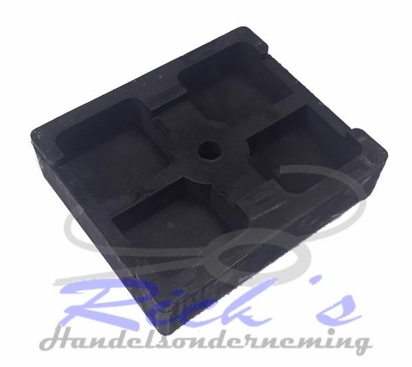 Bootkussen zwart rubber 120x100mm, Watersport en Boten, Accessoires en Onderhoud, NB, Overige typen, Nieuw, Ophalen of Verzenden