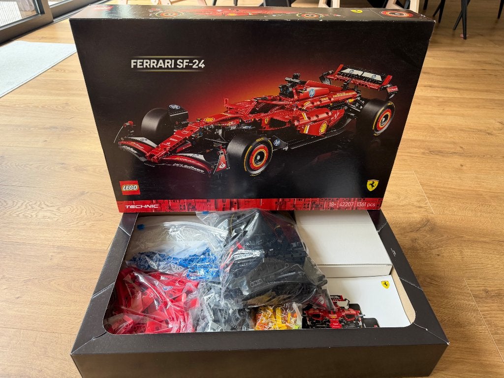 Lego 42207 - Ferrari SF-24 F1 auto - gesorteerd, Lego, Ophalen of Verzenden, Zo goed als nieuw, Technic