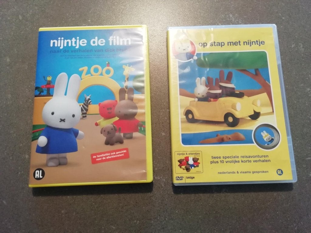 Nijntje de film/ Op stap met Nijntje. Samen €1,00., Avontuur, Alle leeftijden, Ophalen of Verzenden, Zo goed als nieuw