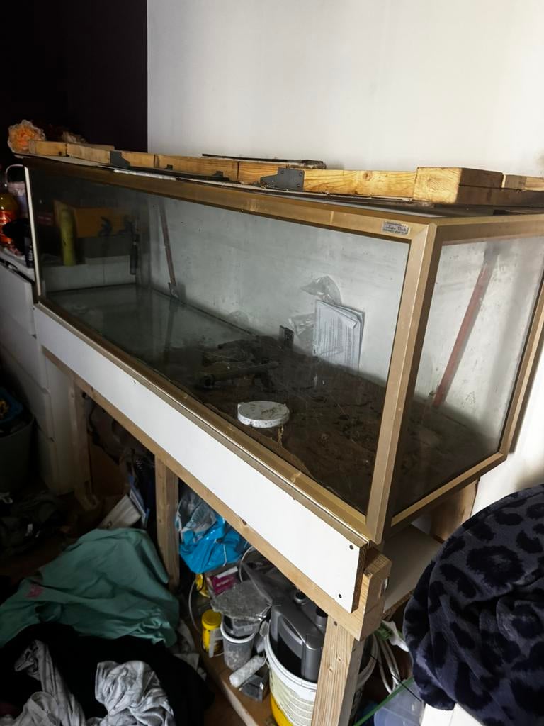 aquarium 160x50x60 en kap MOET SNEL WEG, Dieren en Toebehoren, Ophalen, Zo goed als nieuw, Leeg aquarium