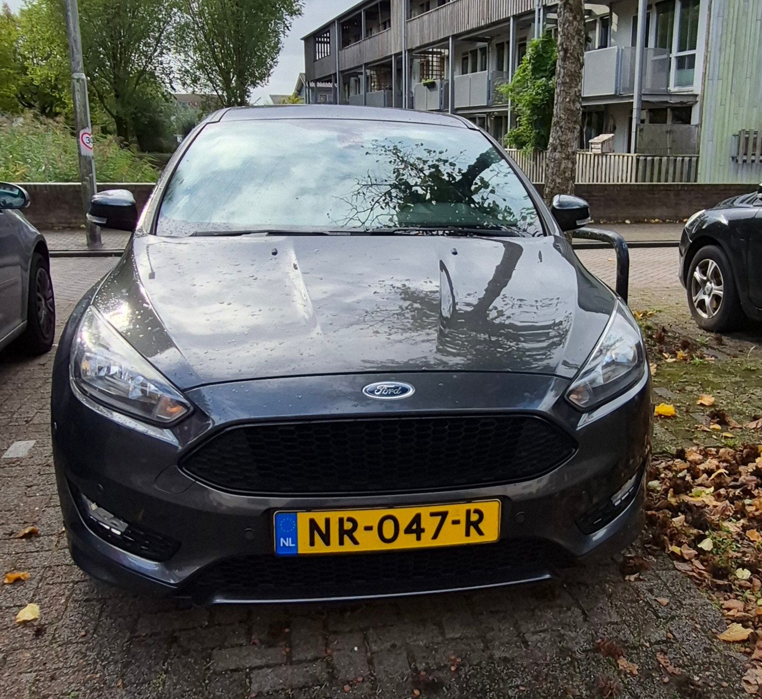 Ford Focus 1.5 110KW 5-D 2017 Grijs *motorschade*, Focus, 1498 cc, 1225 kg, 4 cilinders