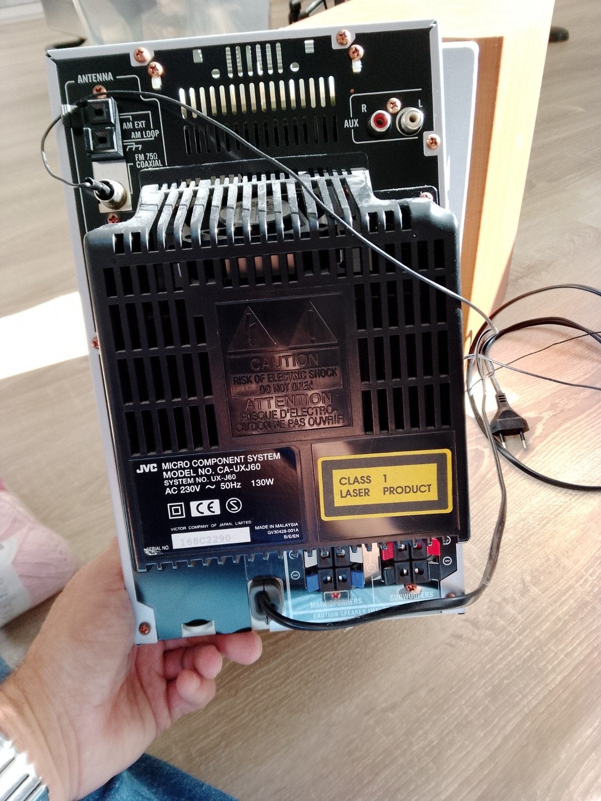 JVC Micro Component System UX-J60 met speakers+afstandsbed, Ophalen, Gebruikt, JVC, Cassettedeck