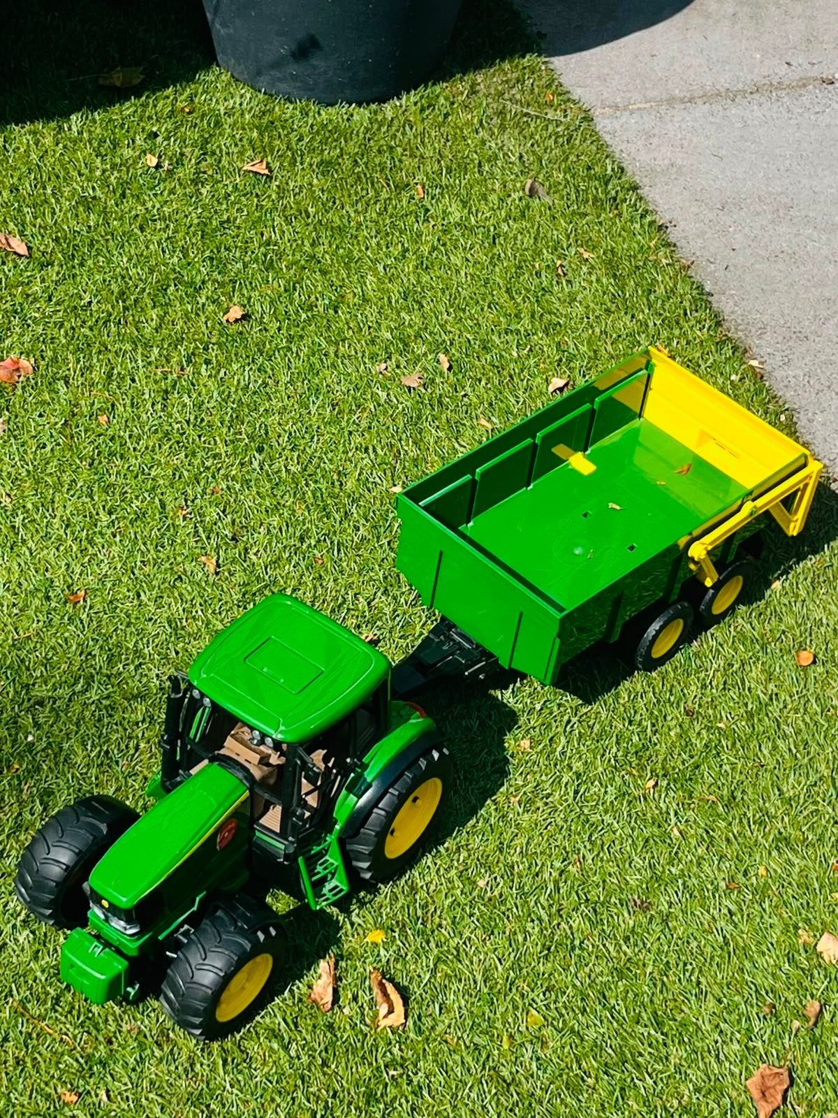 Bruder John Deere tractor met aanhanger, Ophalen, Gebruikt
