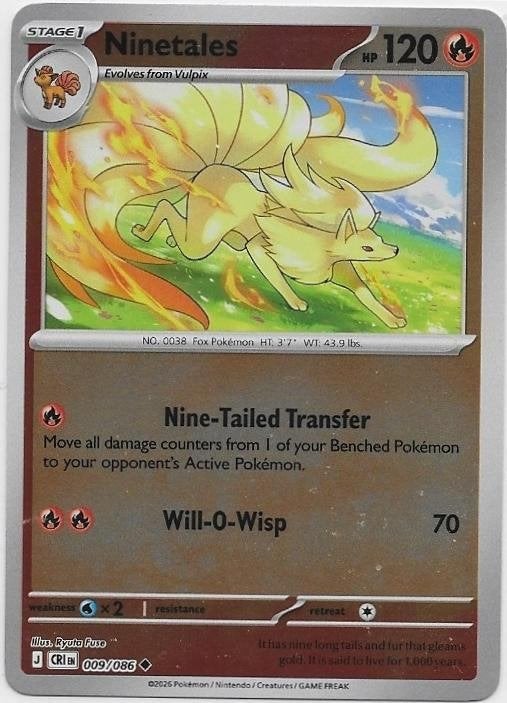 Chaos Rising,  Ninetales [reverse] 9/86, Verzenden, Nieuw, Losse kaart
