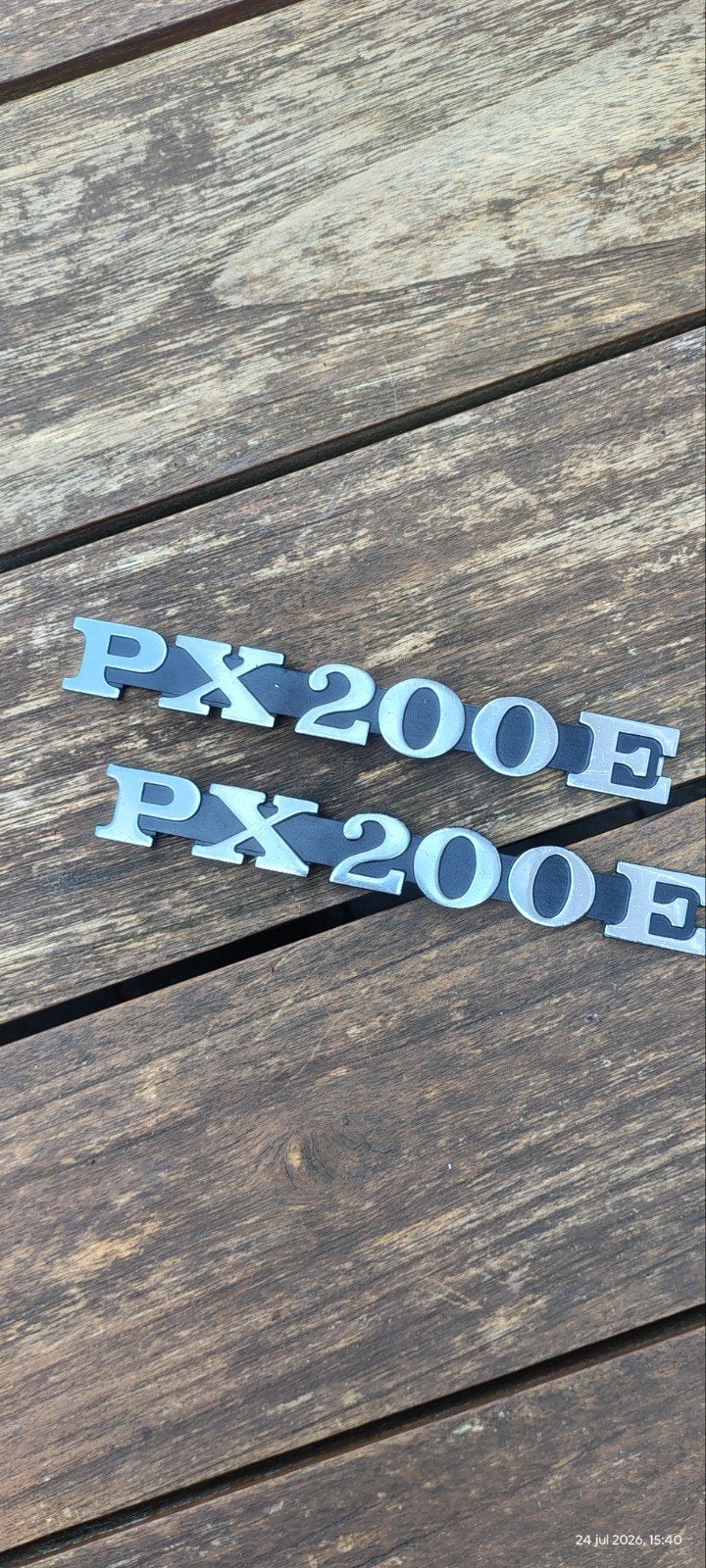 vespa px 200 E emblemen, Ophalen of Verzenden