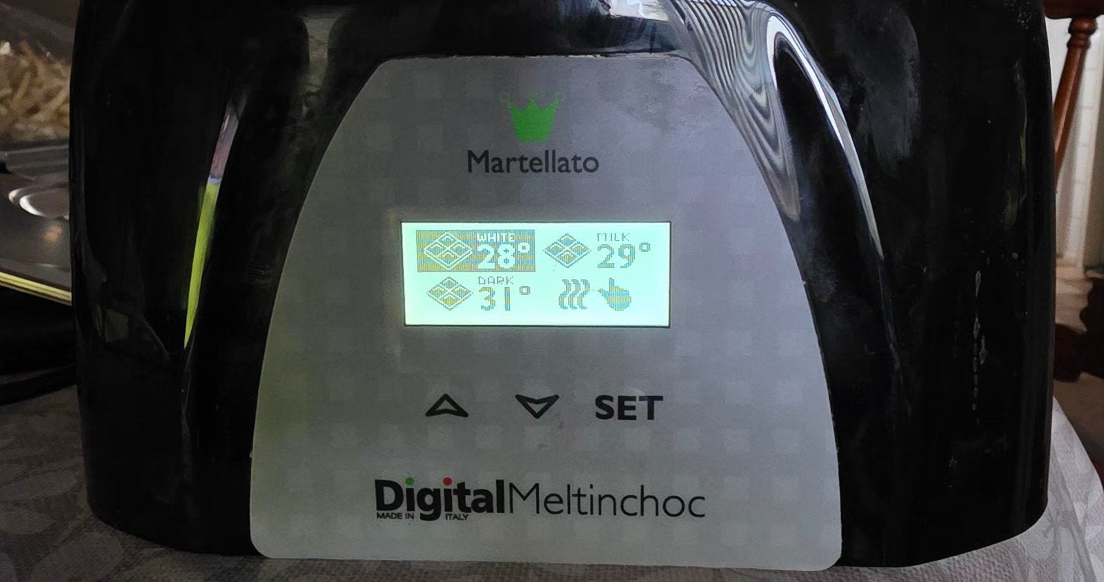Martellato Digital Meltinchoc chocoladesmelter, Ophalen of Verzenden, Gebruikt