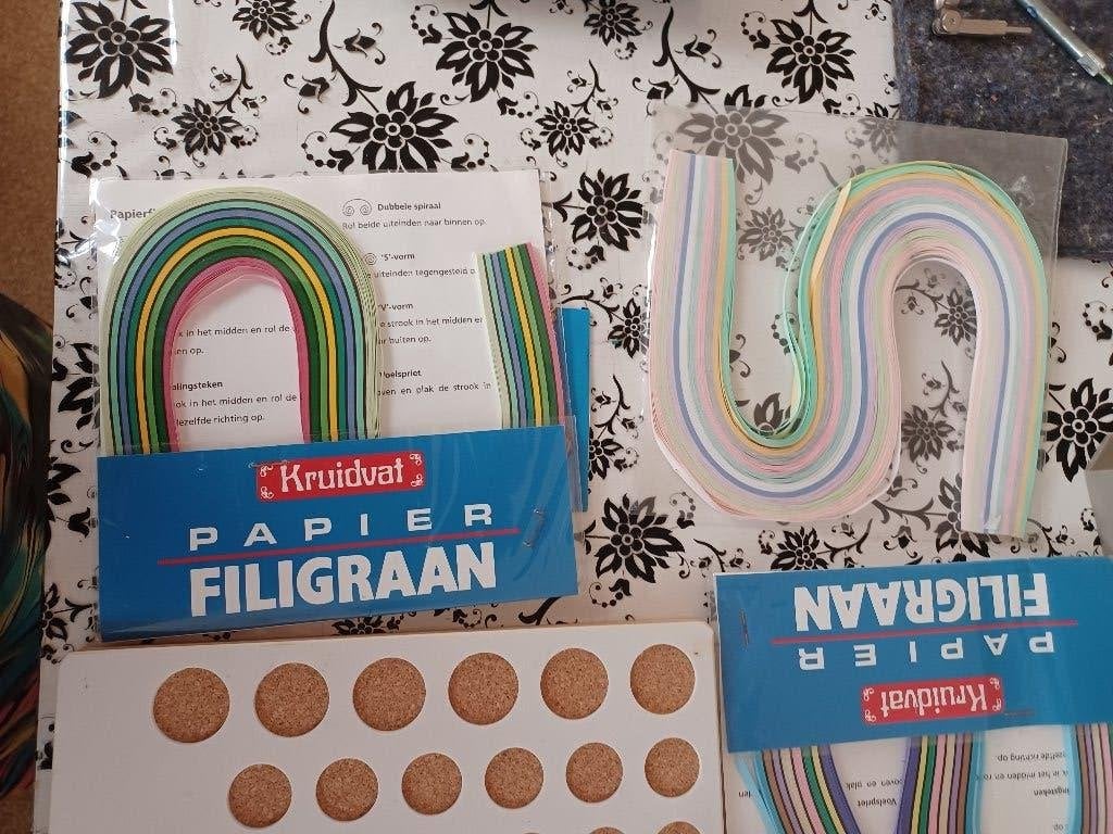 filigraan, Ophalen of Verzenden, Zo goed als nieuw, Papier of Karton, Knutselset