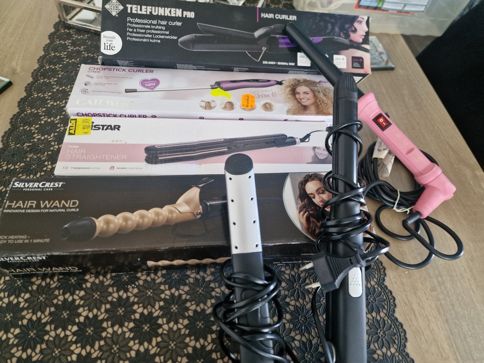 Diverse haarstyling tools: krultangen en stijltang, Witgoed en Apparatuur, Persoonlijke-verzorgingsapparatuur, Zo goed als nieuw