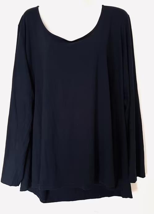 Marina Rinaldi sport shirt maat 50/52[v], Kleding | Dames, Ophalen of Verzenden, Zo goed als nieuw, Blauw, Shirt of Top