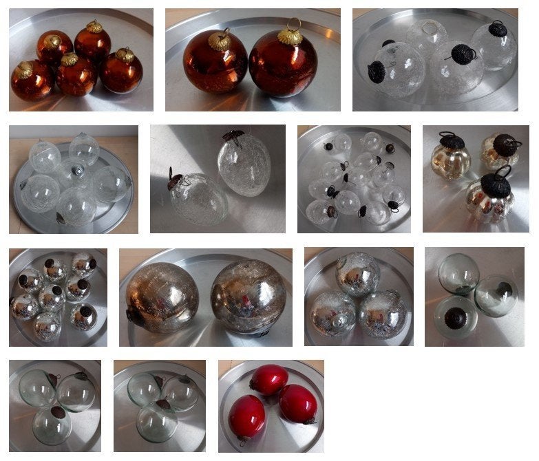 Glazen (craquelé) heksenbollen/heksenballen, Ophalen of Verzenden