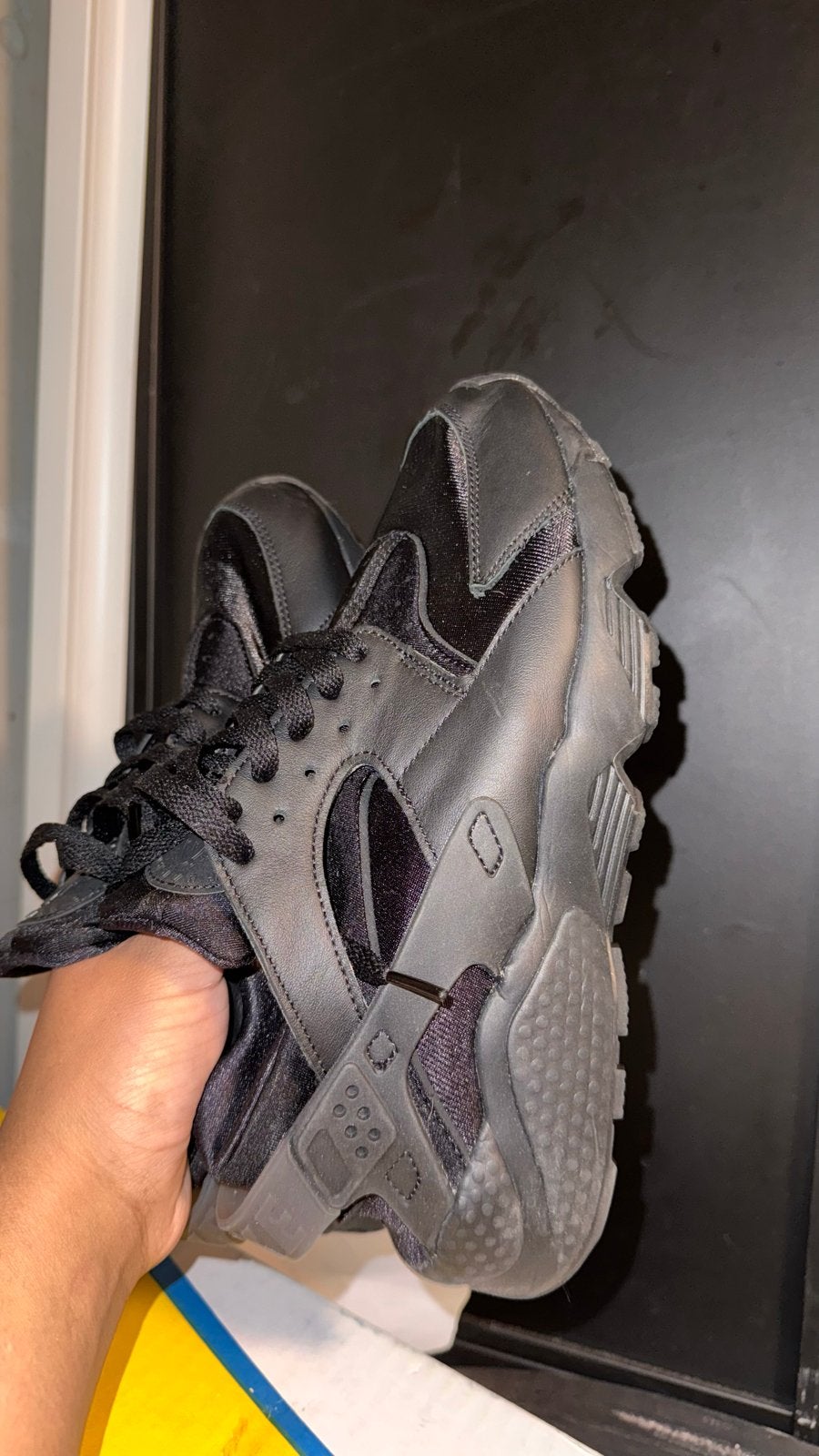 Nike Huarache sneakers, zwart, maat 41, Ophalen, Gedragen, Zwart, Sneakers of Gympen