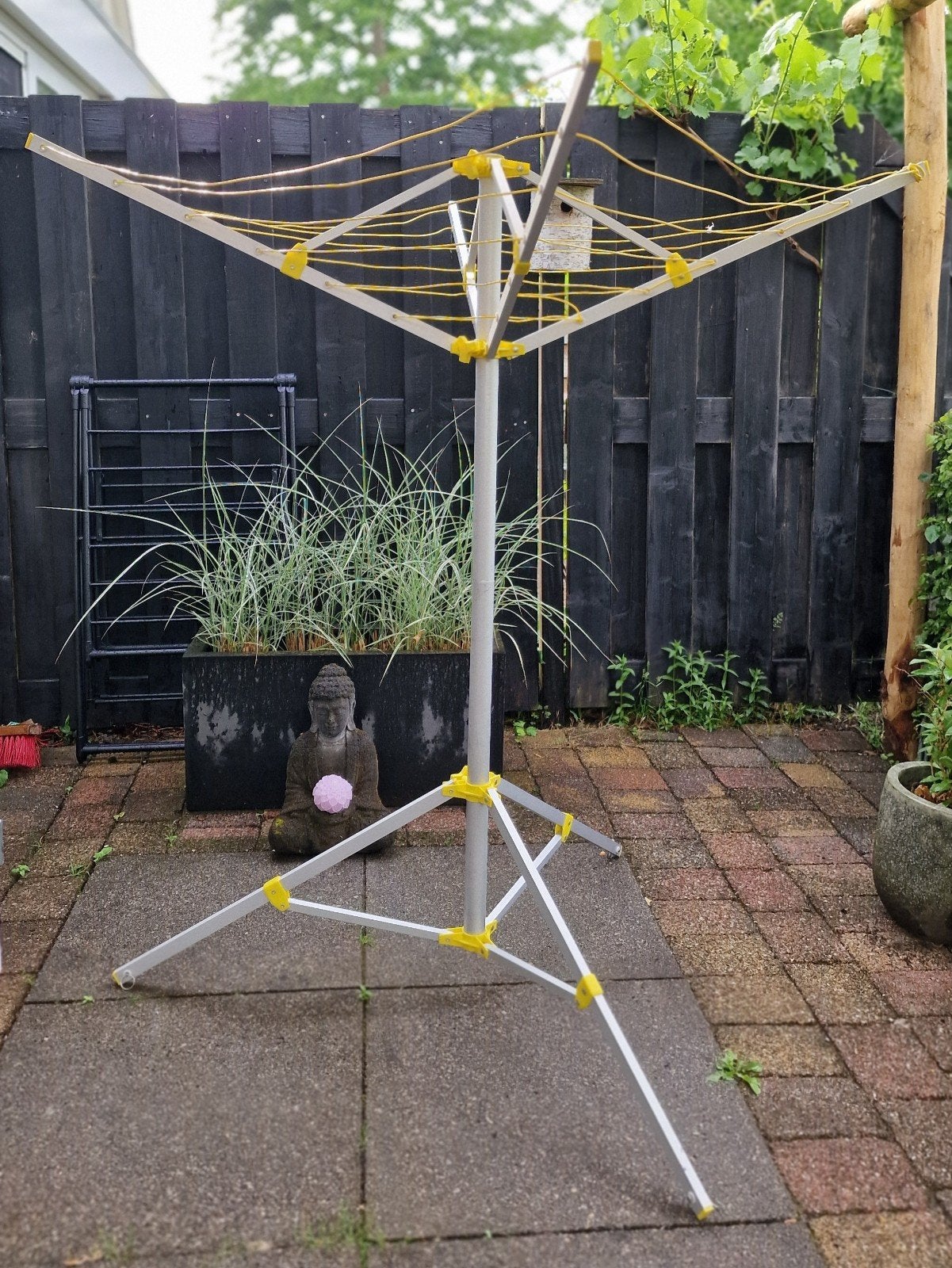 DWS Camping Pegasus 4-arm droogmolen met hoes, Ophalen of Verzenden, Gebruikt