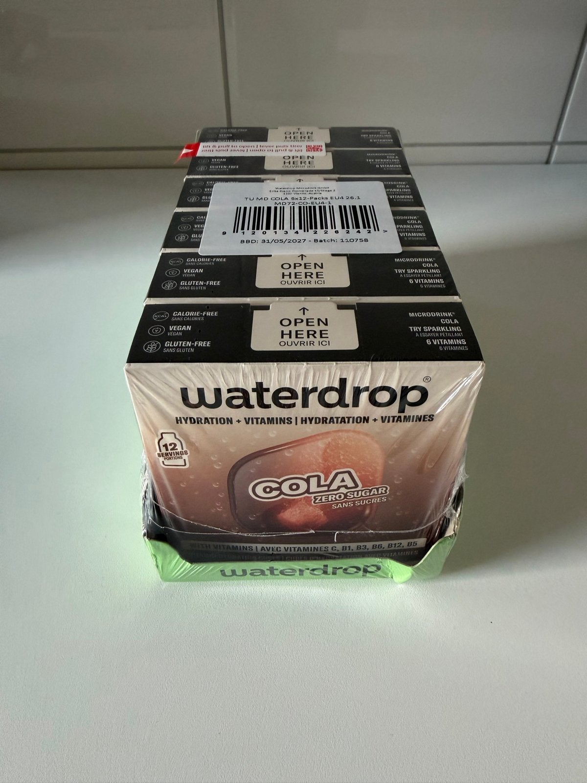 Waterdrop Microdrink Cola 6x12ST nieuw, Ophalen of Verzenden