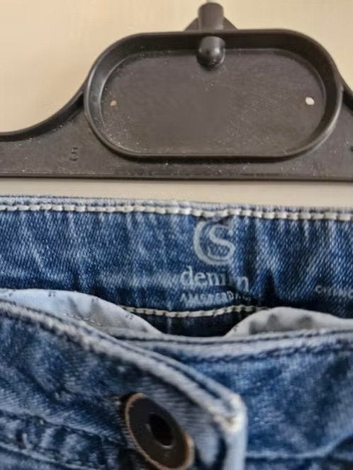 Blauwe spijkerbroek Maat 38 h, Blauw, Denim Amsterdam, Onbekend, Ophalen of Verzenden