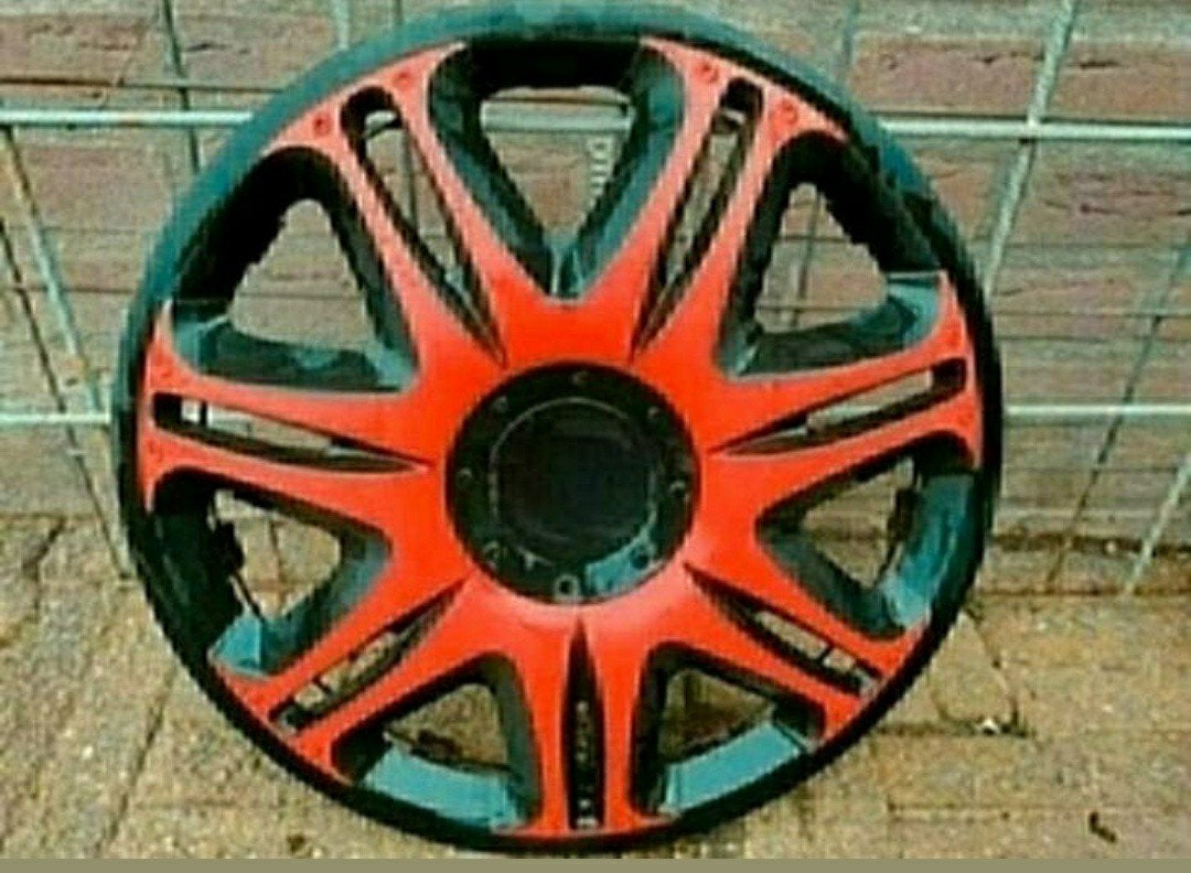 Wieldop Nasgar,14 inch,zwart,rood,doorsnede 39 cm,14",Trend, Ophalen of Verzenden, Zo goed als nieuw