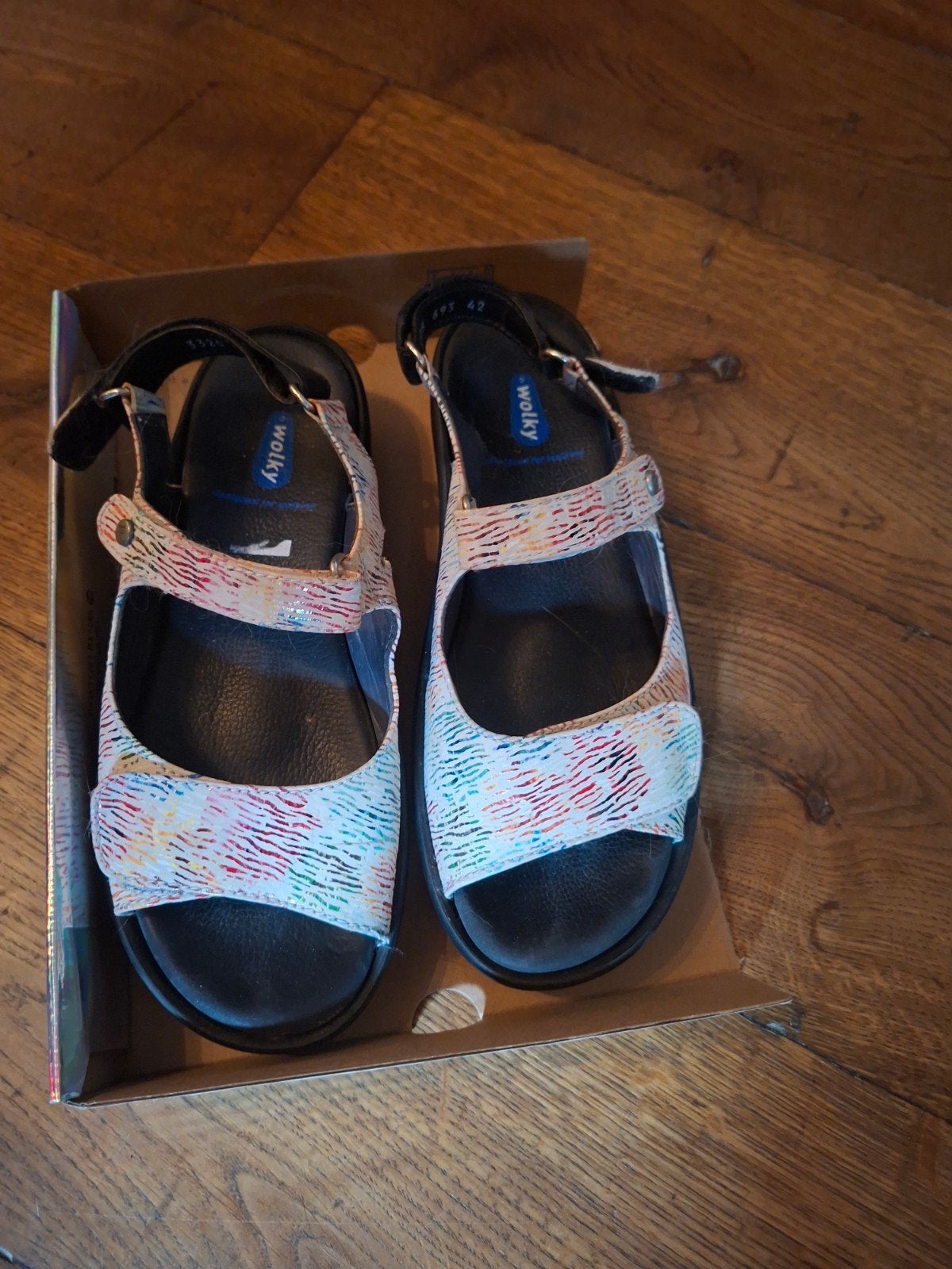 wolky maat 42, Wolky, Overige kleuren, Zo goed als nieuw, Sandalen of Muiltjes