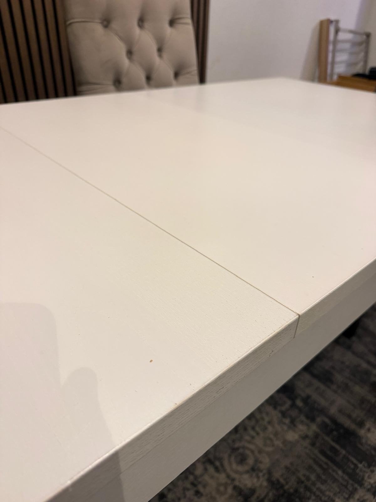 Foto 8 van witte BJURSTA uitschuifbare  ikea eettafel