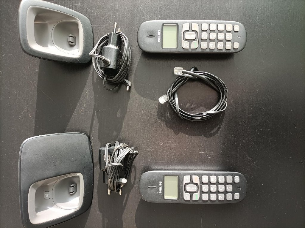 Philips Handset 2-delig, Verzenden, Gebruikt, 2 handsets
