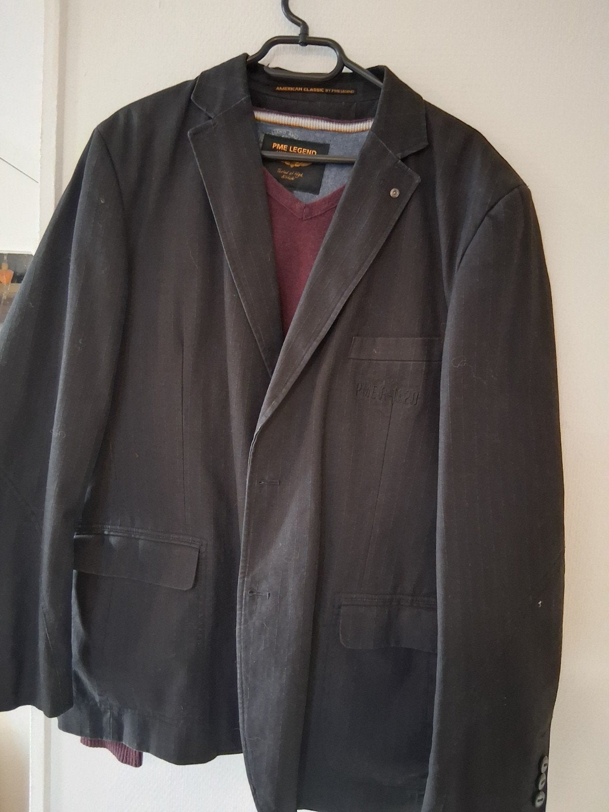 PME Legend Blazer Heren - d.grijs - Maat XL, Kleding | Heren, Ophalen of Verzenden, Zo goed als nieuw, Maat 56/58 (XL), Grijs