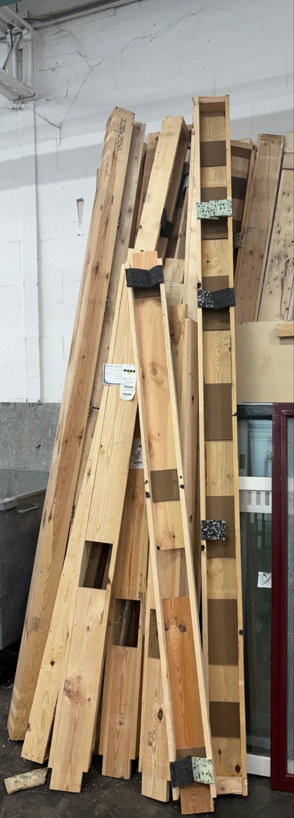 Diverse houten balken en planken, gebruikt /, Ophalen, Gebruikt, Balk, Vuren
