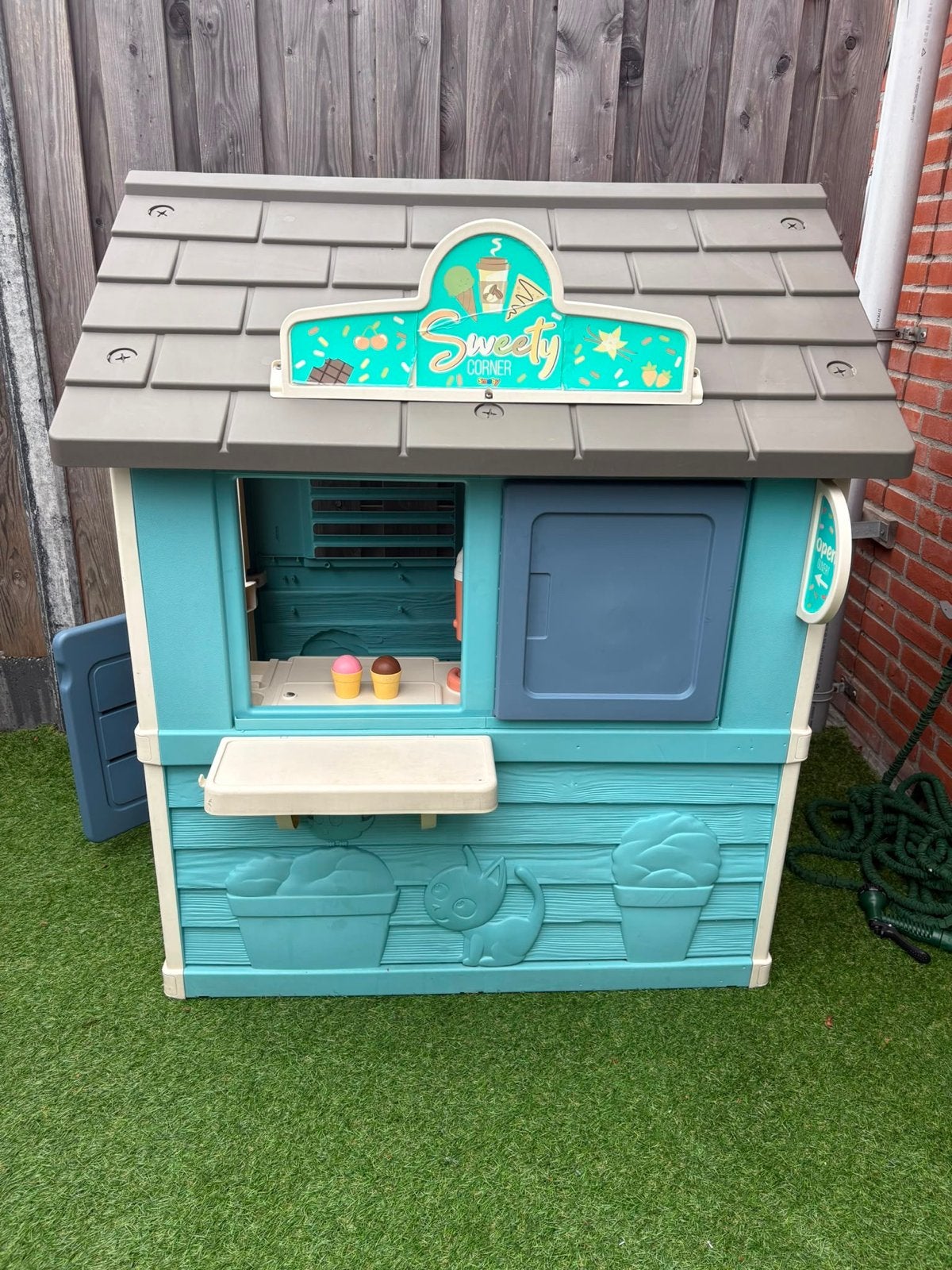 Smoby Speelhuisje Sweet Corner - IJssalon/Winkel, Ophalen, Gebruikt, Kunststof