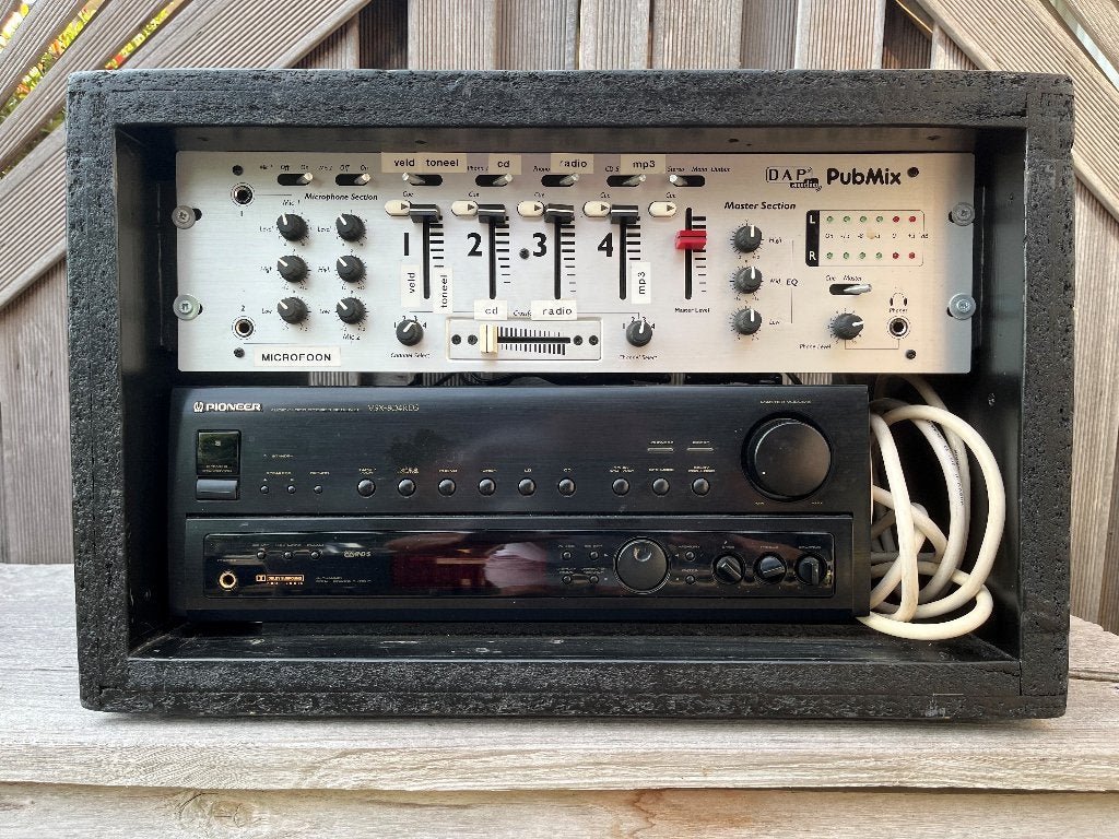 Pioneer versterker met 2 Zeck boxen  (gratis gebracht), Audio, Tv en Foto, Versterkers en Receivers, Gebruikt, Ophalen of Verzenden