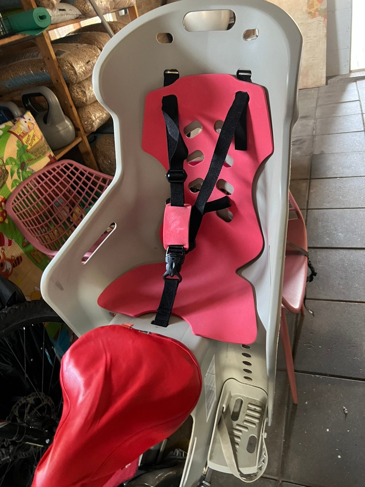 Fiets zitje achter, Ophalen, Achterzitje, 0 t/m 18 kg, Gebruikt