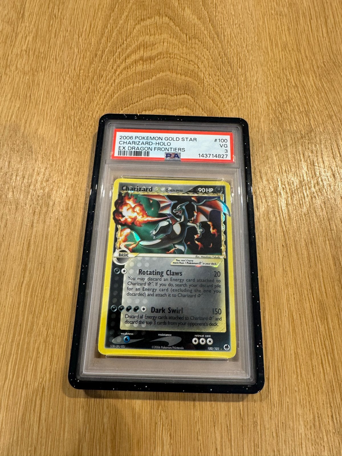 Charizard Gold Star Dragon Frontiers PSA 3!, Ophalen, Zo goed als nieuw, Losse kaart, Foil