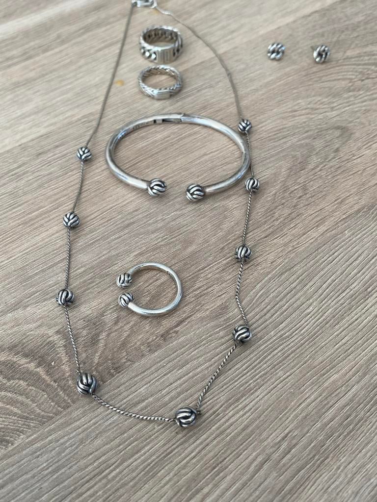 Buddha to Buddha sieraden set - Zilver 925, Ophalen of Verzenden, Gebruikt, Zilver
