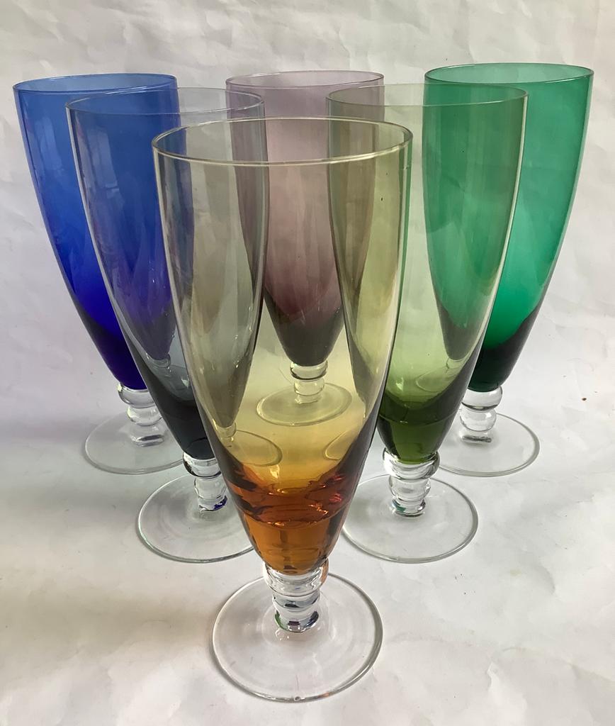 MAX VERBOEKET - servies CARNAVAL - K7 - biertulpen, Antiek en Kunst, Antiek | Glas en Kristal, Ophalen of Verzenden