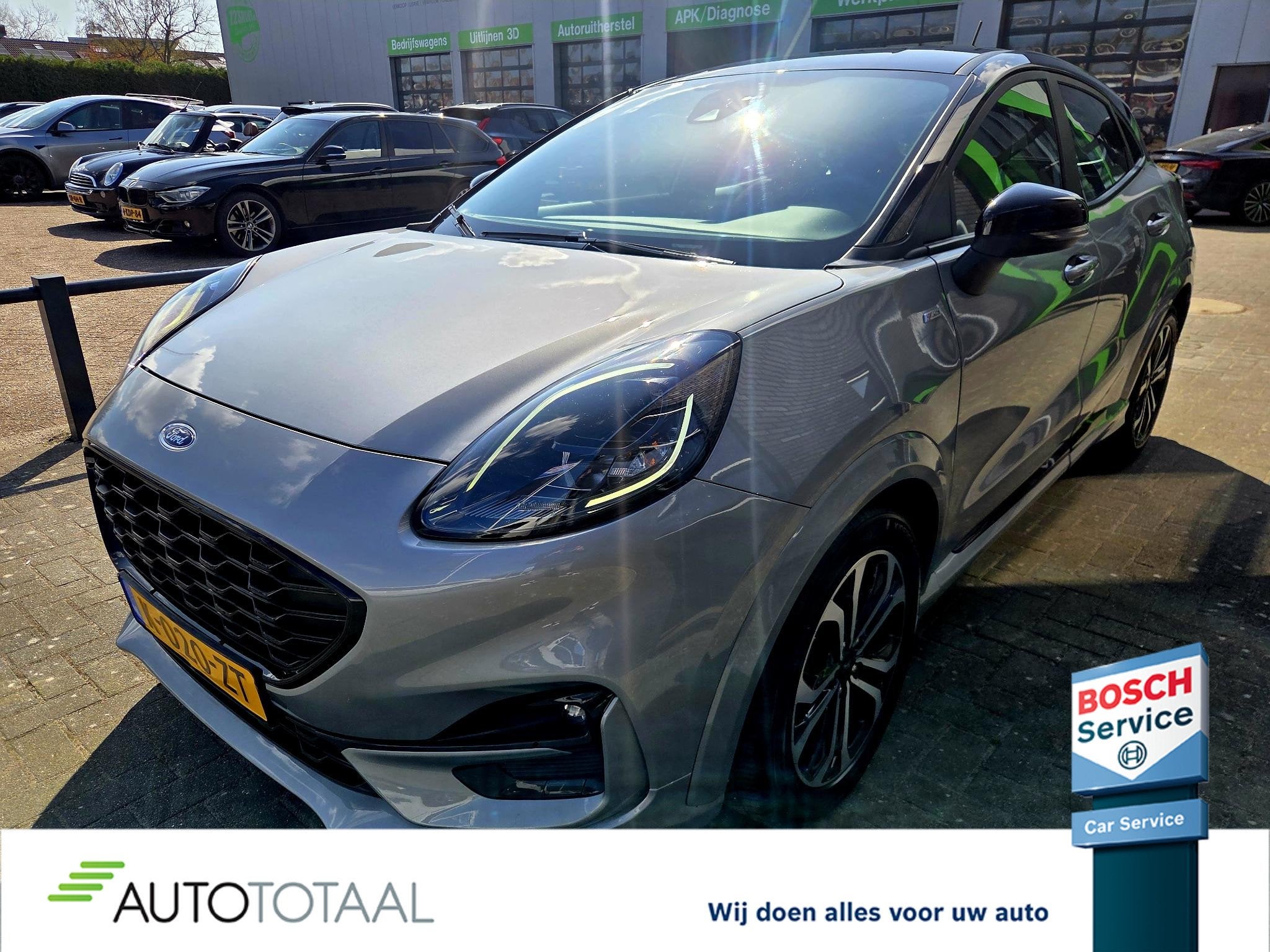 Ford Puma 1.0 EB Hyb ST-Line X AUT AIRCO - CARPLAY - WINTERP, Auto's, Euro 6, Leder en Stof, 23 km/l, Bedrijf