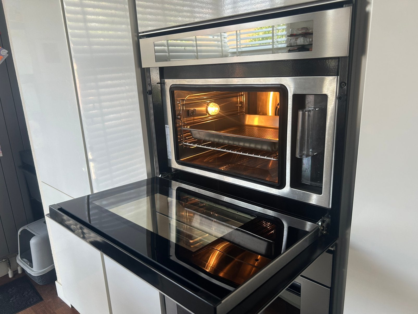 Bauknecht ECTM 9145/1 Combi-oven - Zo goed als nieuw, Ophalen, 45 tot 50 cm, Bauknecht, Hete lucht
