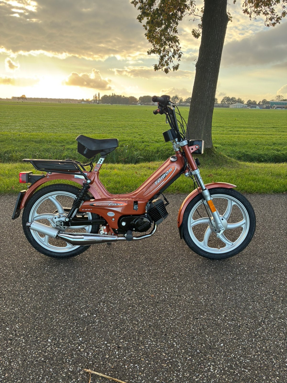 Tomos a3 luxe e-start 2015 roestvrij, Fietsen en Brommers, Ophalen, Nieuw, Standard, Maximaal 25 km/u