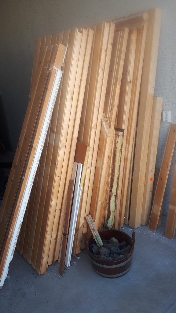 Sauna te koop ter assemblage, Ophalen, Gebruikt