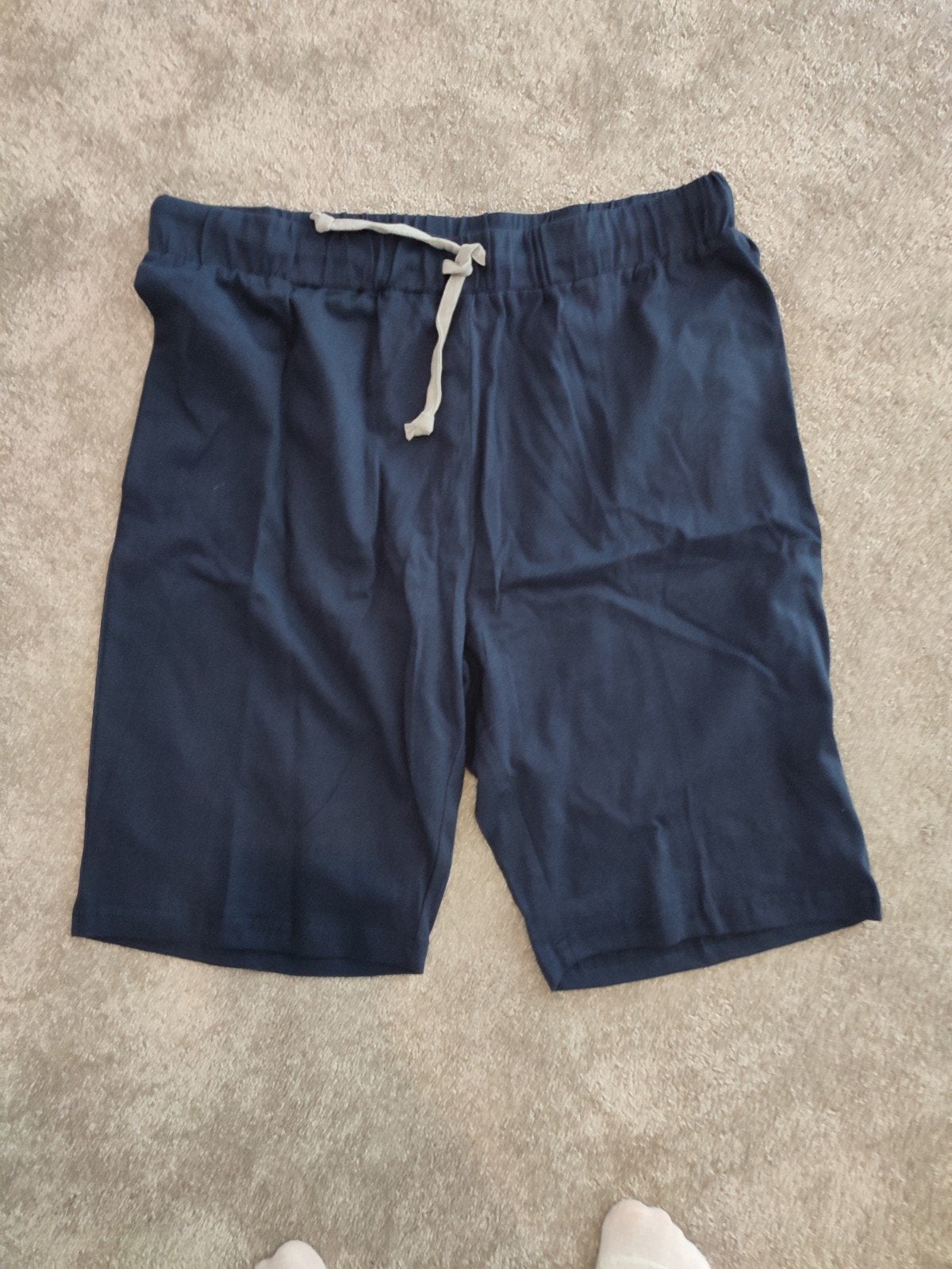 Donkerblauwe katoenen short - Maat M, Kleding | Heren, Broeken en Pantalons, Onbekend, Ophalen of Verzenden, Zo goed als nieuw