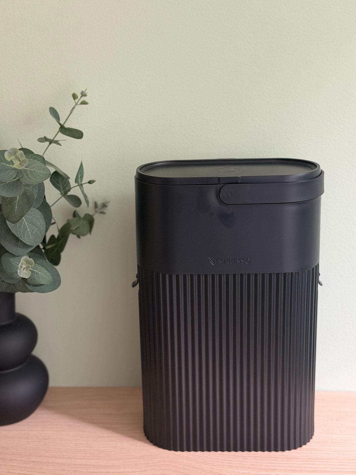 Nespresso recycle container/afvalbakje - Zwart, Kunststof, Ophalen of Verzenden, Zwart, Overige merken