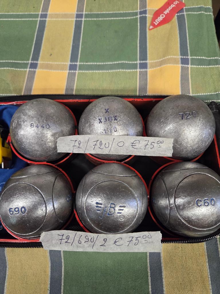 Gebruikte jeu de boules petanque Obut JB MS etc...., Ophalen of Verzenden, Gebruikt, Bal