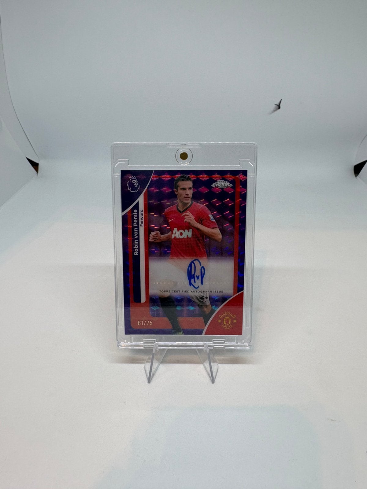 Topps Chrome EPL 2026 Robin van Persie Man United Auto /75, Ophalen of Verzenden, Zo goed als nieuw