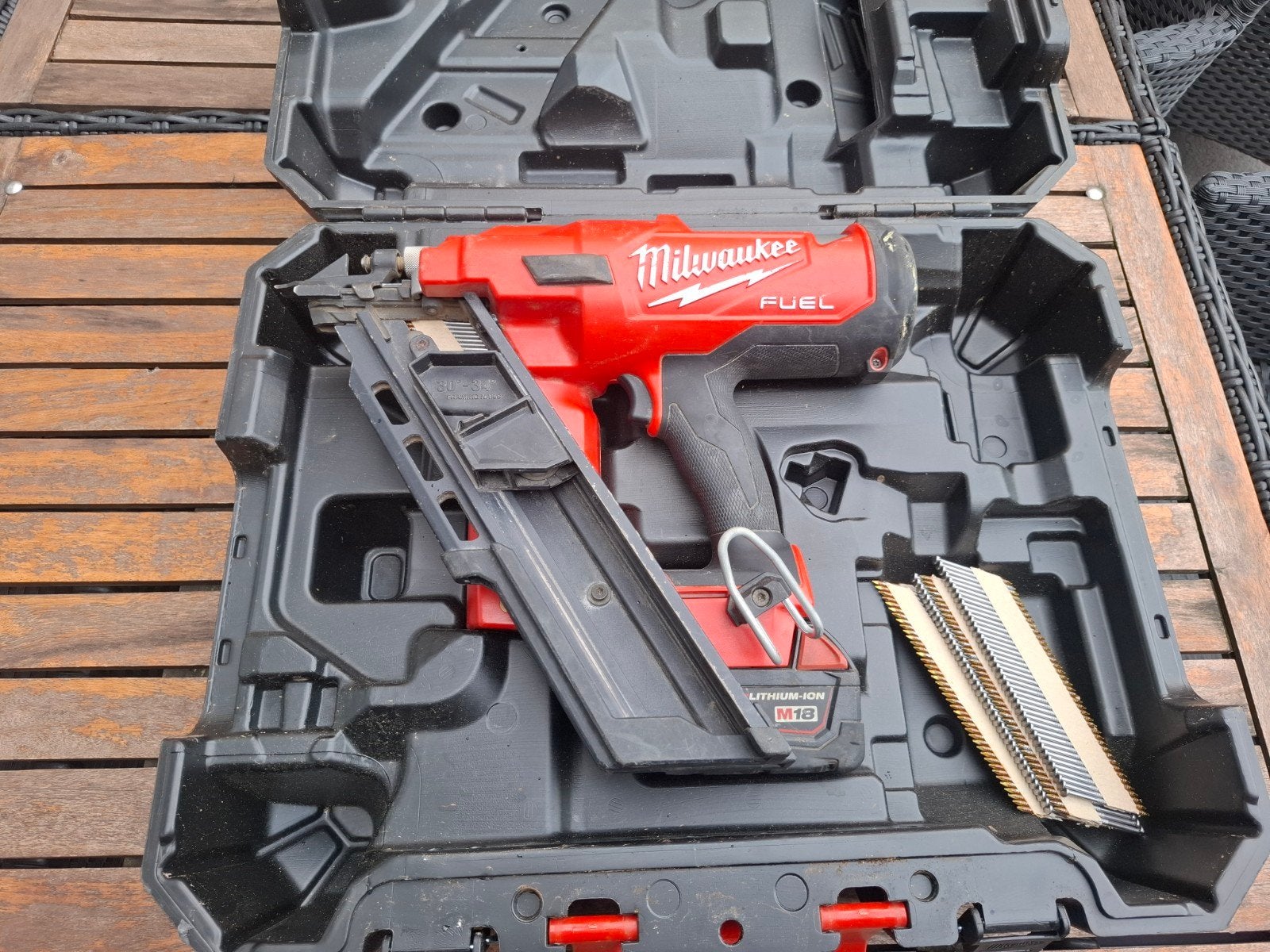 Milwaukee 18v, Ophalen