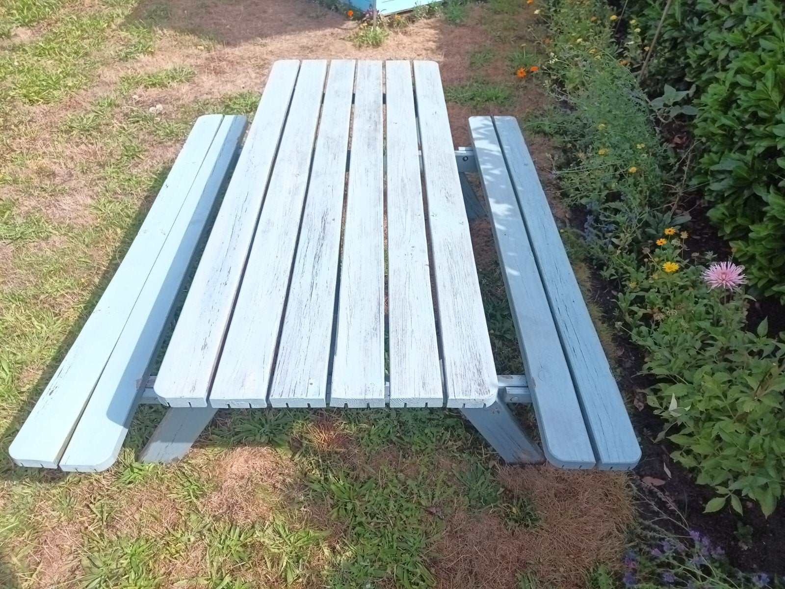 Picknicktafel - 180x72cm tafelblad, Tuin en Terras, Picknicktafels, Ophalen, Gebruikt, Rechthoekig, Hout