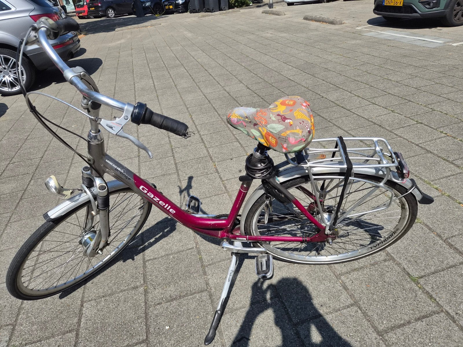 Gazelle damesfiets met lage instap - Gebruikt, Velgrem, Ophalen of Verzenden, 50 tot 53 cm, Gazelle