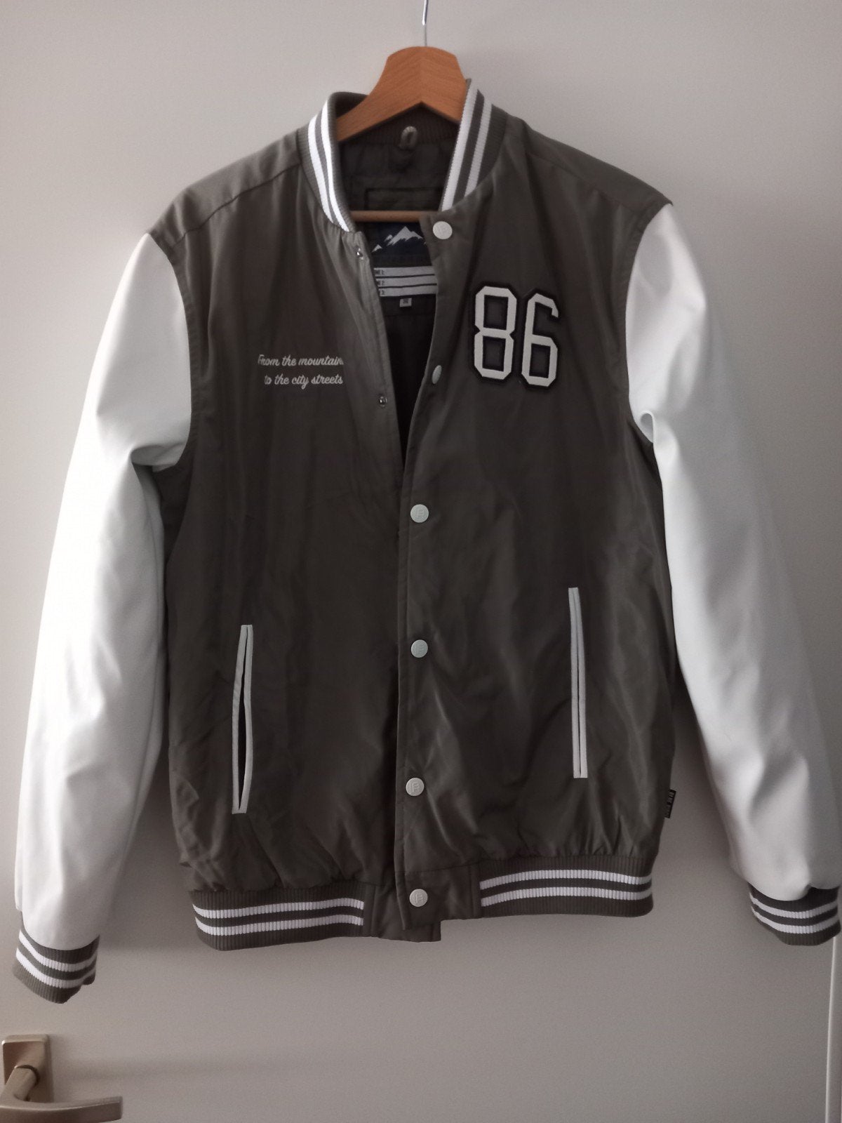 Stoere varsity jacket van Blue Ridge Denim maat 170/176, Ophalen, Zo goed als nieuw, Blue Ridge, Jongen