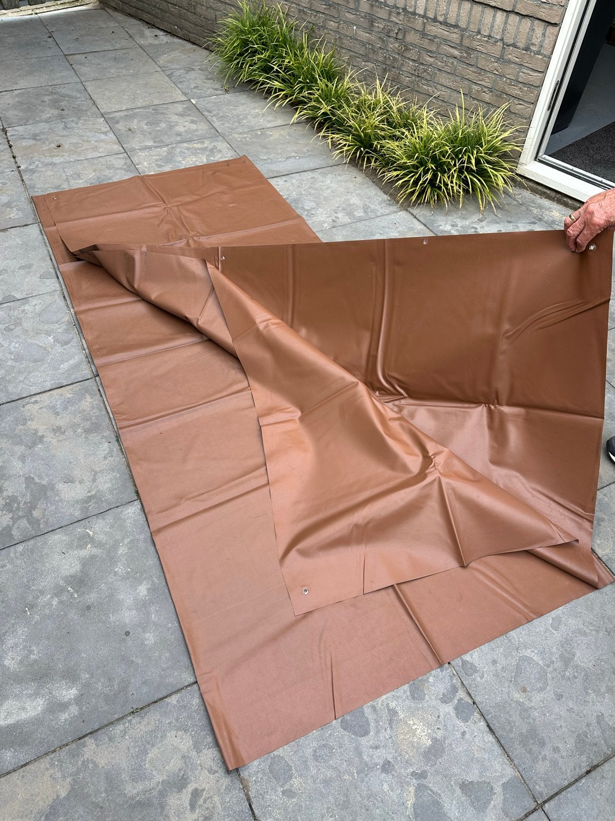 Dekzeil 400 x 240 cm - Bruin, Ophalen of Verzenden, Zo goed als nieuw