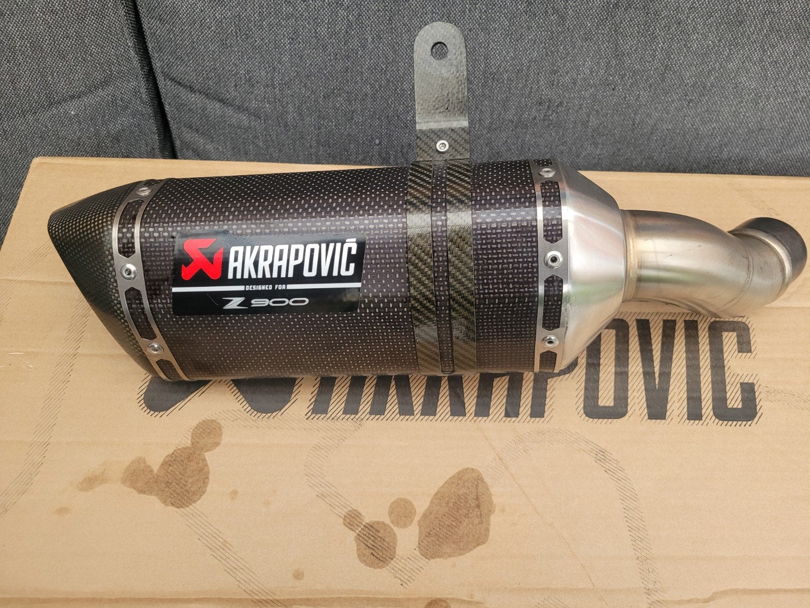 Akrapovic Slip-on uitlaat Kawasaki Z900 (2020-2024), Ophalen of Verzenden, Gebruikt