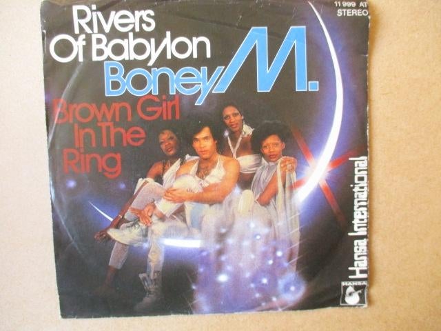 s5628 boney m - rivers of babylon, Ophalen, Gebruikt, Overige genres, 7 inch